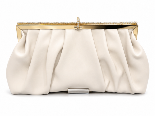 CELESTE PLEADED CLUTCH
