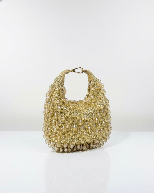 ADDICTED CRYSTAL HOBO GOLD