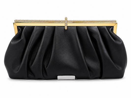 CELESTE PLEADED CLUTCH
