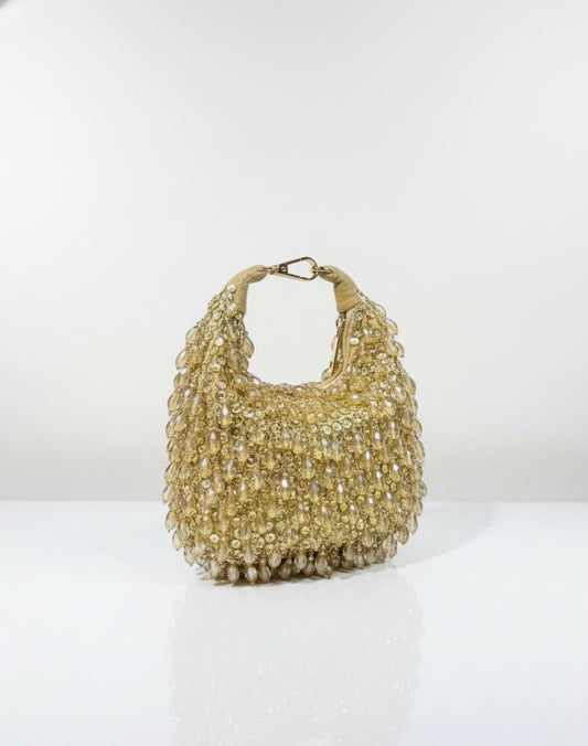 ADDICTED CRYSTAL HOBO GOLD